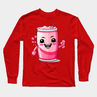 Soft drink cute T-Shirt cute giril Long Sleeve T-Shirt